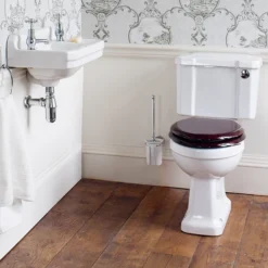 Burlington Cloakroom Slimline Toilet - Button Flush