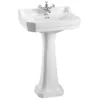 Burlington Edwardian Medium Basin And Regal Pedestal