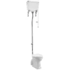 Burlington High Level Toilet - White Aluminium Cistern