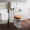 Burlington Low Level WC - 51cm Ceramic Cistern - Button Flush