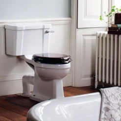 Burlington Regal Slimline Close Coupled Traditional Toilet - Ceramic Lever Flush