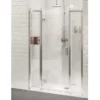Burlington Traditional Recessed Hinged Shower Door With 2 X Inline Panel