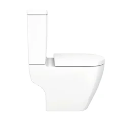Bianco Close Coupled Modern Toilet + Soft Close Seat -Villeroy Shop bwcscd2