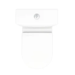 Bianco Close Coupled Modern Toilet + Soft Close Seat -Villeroy Shop bwcscd3