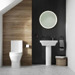 Britton Bathrooms Curve2 Rimless Close Coupled Toilet + Soft Close Seat -Villeroy Shop c2ccwc d2