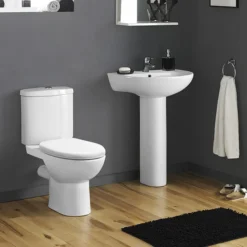 Cove 530mm Basin 1TH With Pedestal