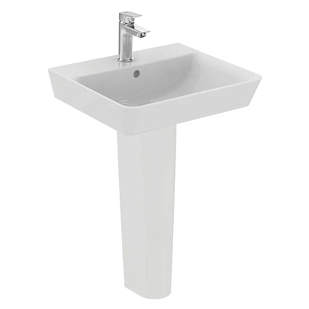 Ideal Standard Connect Air Cube 1TH Basin + Pedestal 1 Ideal Standard Connect Air Cube 1TH Basin + Pedestal