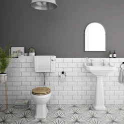 Carlton Traditional Low Level Toilet With Soft Close Seat - Various Colour Options