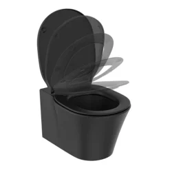 Ideal Standard Connect Air Silk Black AquaBlade Wall Hung Toilet + Soft Close Seat -Villeroy Shop casbwhsc.ai3
