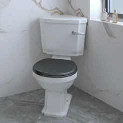 Chatsworth Traditional Corner Toilet + Soft Close Seat -Villeroy Shop cctblk d3