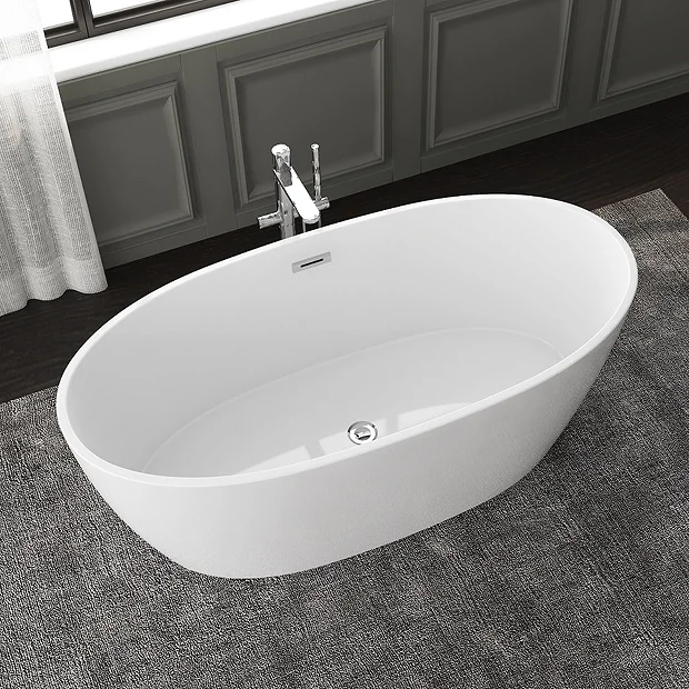 Catania 1500 X 720 Double Ended Bath With Chrome Waste 3 Catania 1500 X 720 Double Ended Bath With Chrome Waste - Image 3