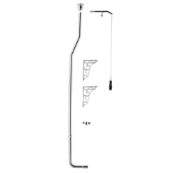 Chatsworth High Level Traditional Toilet W. Graphite Seat & Black Flush Pull Handle -Villeroy Shop chhlwcbfd2