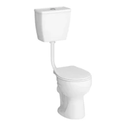 Cove Low Level Toilet Incl. Push Button Cistern + Seat
