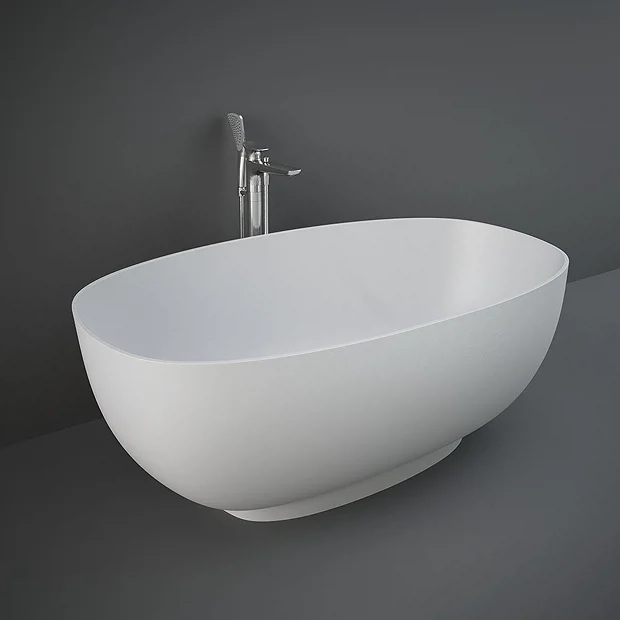 RAK Cloud Matt White Freestanding Bath (1400 X 753mm) 2 RAK Cloud Matt White Freestanding Bath (1400 X 753mm) - Image 2