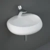 RAK Cloud 55cm 1TH Wall Hung Basin - Matt White