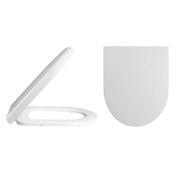 Hudson Reed Luna Flush To Wall Toilet + Soft Close Seat 1 Hudson Reed Luna Flush To Wall Toilet + Soft Close Seat