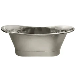 Trafalgar Nickel 1700 X 710mm Double Ended Slipper Roll Top Bath Tub -Villeroy Shop copd217d1