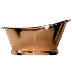 Trafalgar Copper 1500 X 787mm Slipper Roll Top Bath Tub (Nickel Inside) -Villeroy Shop cops315 nd1
