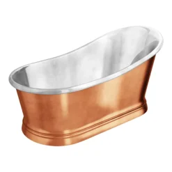 Trafalgar Copper 1700 X 787mm Slipper Roll Top Bath Tub (Nickel Inside)