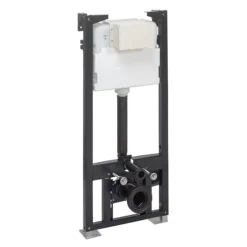 Crosswater MPRO Matt Black / Kai Toilet + Concealed WC Cistern With Wall Hung Frame -Villeroy Shop crwcbn01 d3