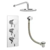 Cruze 2 Outlet Shower System (Fixed Shower Head + Overflow Bath Filler)