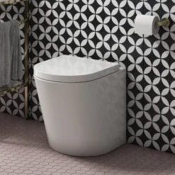 Nuie Solace Back To Wall Toilet + Soft Close Top-Fixing Seat