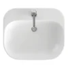 Britton Bathrooms Curve2 550mm 1TH Basin With Full Pedestal