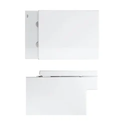 Grohe Cube Ceramic Rimless Wall Hung Toilet With Soft Close Seat + FREE TOILET ROLL HOLDER -Villeroy Shop cubwhwc detail3