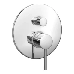 Cruze Chrome Shower System (Valve Incl. 200mm Ceiling Mounted Head + Slide Rail Kit With Handset) -Villeroy Shop czsp2chc d1