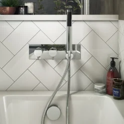 Cruze Round Wall Mounted Thermostatic Shower Valve With Handset -Villeroy Shop czsvh n d3