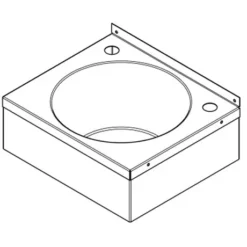 Franke Model B D20162N Stainless Steel Washbasin With Apron Support, Waste & Overflow Kit