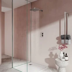 Aqualisa Dream Square Thermostatic Mixer Shower With Wall Fixed Head