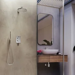 Aqualisa Dream Square Thermostatic Mixer Shower With Hand Shower And Wall Fixed Head -Villeroy Shop drmdcv2.hsfw .rnd d4