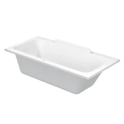 Duravit DuraStyle 1700 X 750mm Rectangular Bath With Backrest Slope Right + Support Feet -Villeroy Shop ds17x75rb d2
