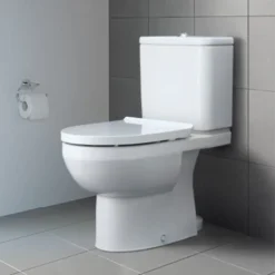 Duravit DuraStyle Basic Rimless Close Coupled Toilet (6/3 L Flush) + Seat -Villeroy Shop dsbhcc43 d1 2