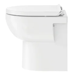 Duravit DuraStyle Basic Rimless Back To Wall Toilet Pan + Seat -Villeroy Shop dsbtwss d1