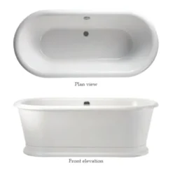 Burlington London 1800 X 850mm Round Soaking Tub -Villeroy Shop e18d1
