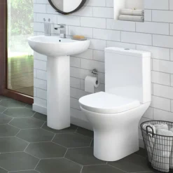 EcoDelux Orion Water Saving Close Coupled Toilet + Soft Close Seat -Villeroy Shop ecoor6cc d3
