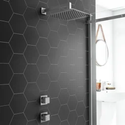 Milan Concealed Individual Stop Tap + Thermostatic Control Shower Valve -Villeroy Shop egaz36as d3