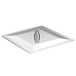 Milan Square Push-Button Concealed Shower Valve With 300x300mm Shower Head + Curved Arm -Villeroy Shop egpb01spk1 d2