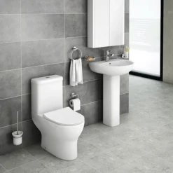 Elite Rimless Close Coupled Toilet + Soft Close Seat
