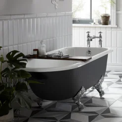 Heritage Essex 2TH Roll Top Cast Iron Bath (1700x770mm) With Feet -Villeroy Shop essex2thbath d3