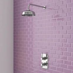 Trafalgar Traditional Twin Concealed Thermostatic Shower Valve -Villeroy Shop esv61 detail2