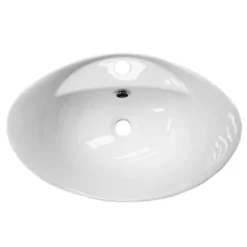 Faro Oval Counter Top Basin With Mono Basin Mixer (590 X 395mm) -Villeroy Shop faroovalcountertopbasinwithmonobasinmixerd1