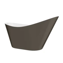 Nova Titanium Silver 1570 Modern Small Free Standing Slipper Bath -Villeroy Shop fb62tsil n d1
