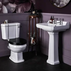 Bayswater Fitzroy Traditional Close Coupled Toilet With Ceramic Lever Flush -Villeroy Shop fitzroylifestyle