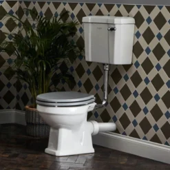 Bayswater Fitzroy Traditional Low Level Toilet With Ceramic Lever Flush