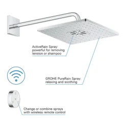 Grohe Grohtherm SmartConnect Square Shower Set -Villeroy Shop gbtsqus d5