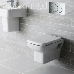Geberit Duofix Wall Frame With Wall Hung Pan & Sigma 01 Flush Plate