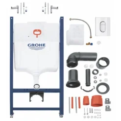 Grohe Solido Euro / Small Plate Complete WC 5 In 1 Pack + FREE TOILET ROLL HOLDER -Villeroy Shop gr5in1ar d7
